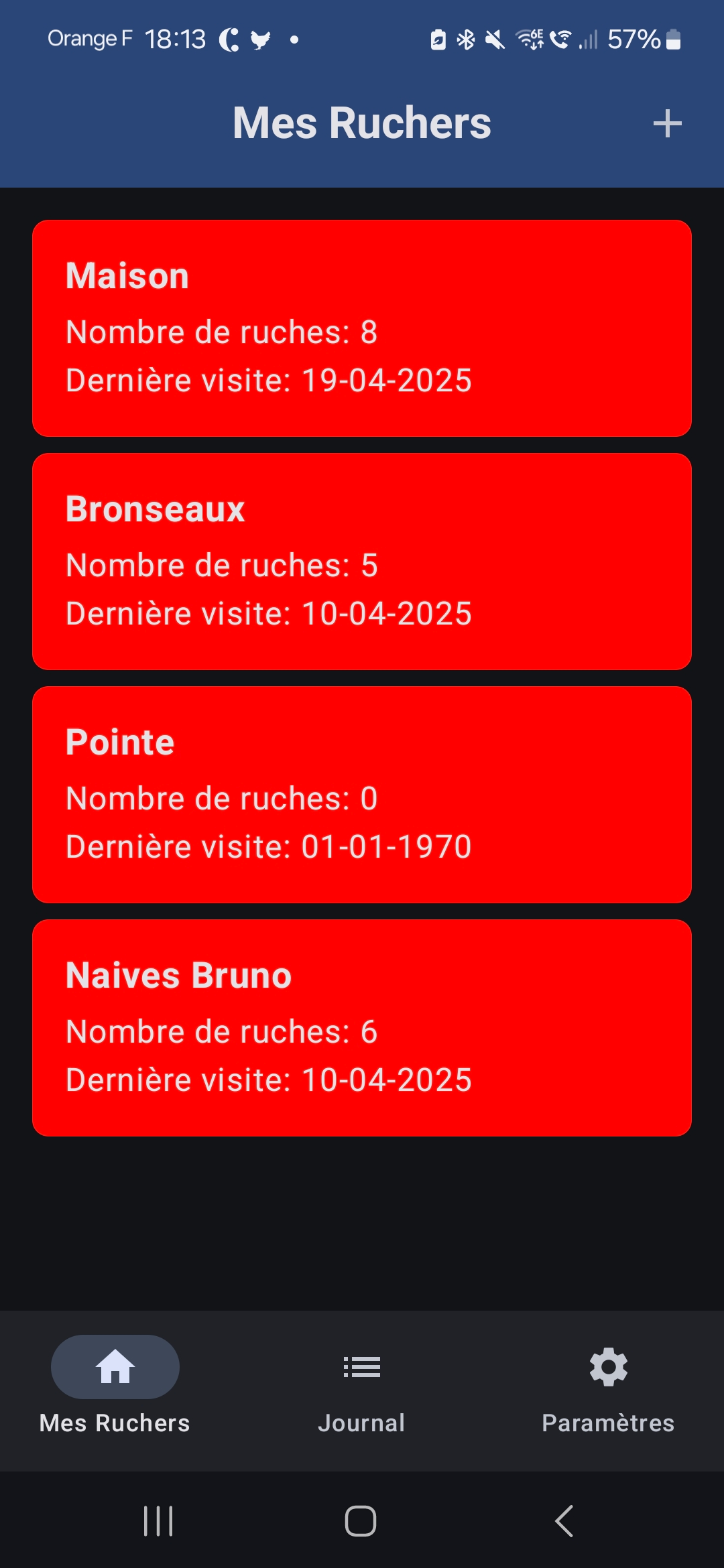 Accueil BeeS App